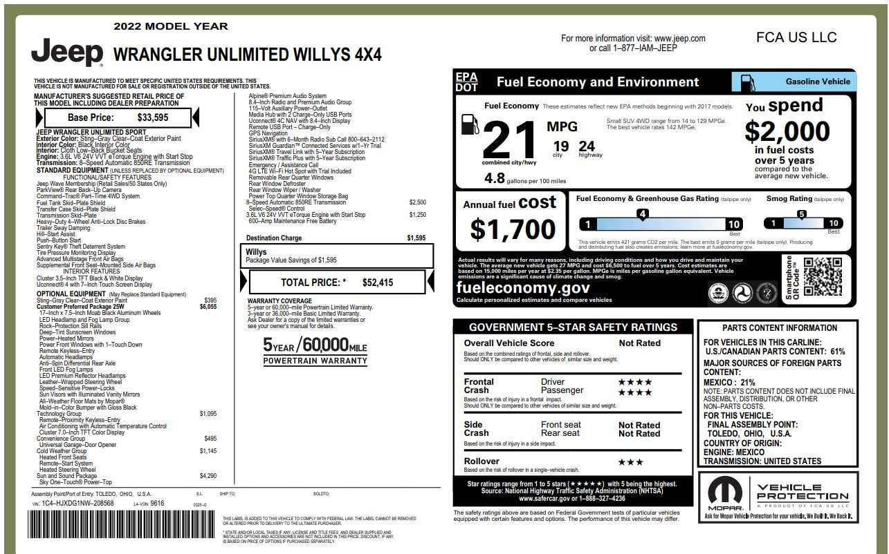 2022 Jeep Wrangler Unlimited Willys