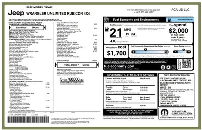 2022 Jeep Wrangler Unlimited Rubicon 4x4