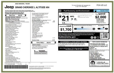 2022 Jeep Grand Cherokee L Altitude 4x4