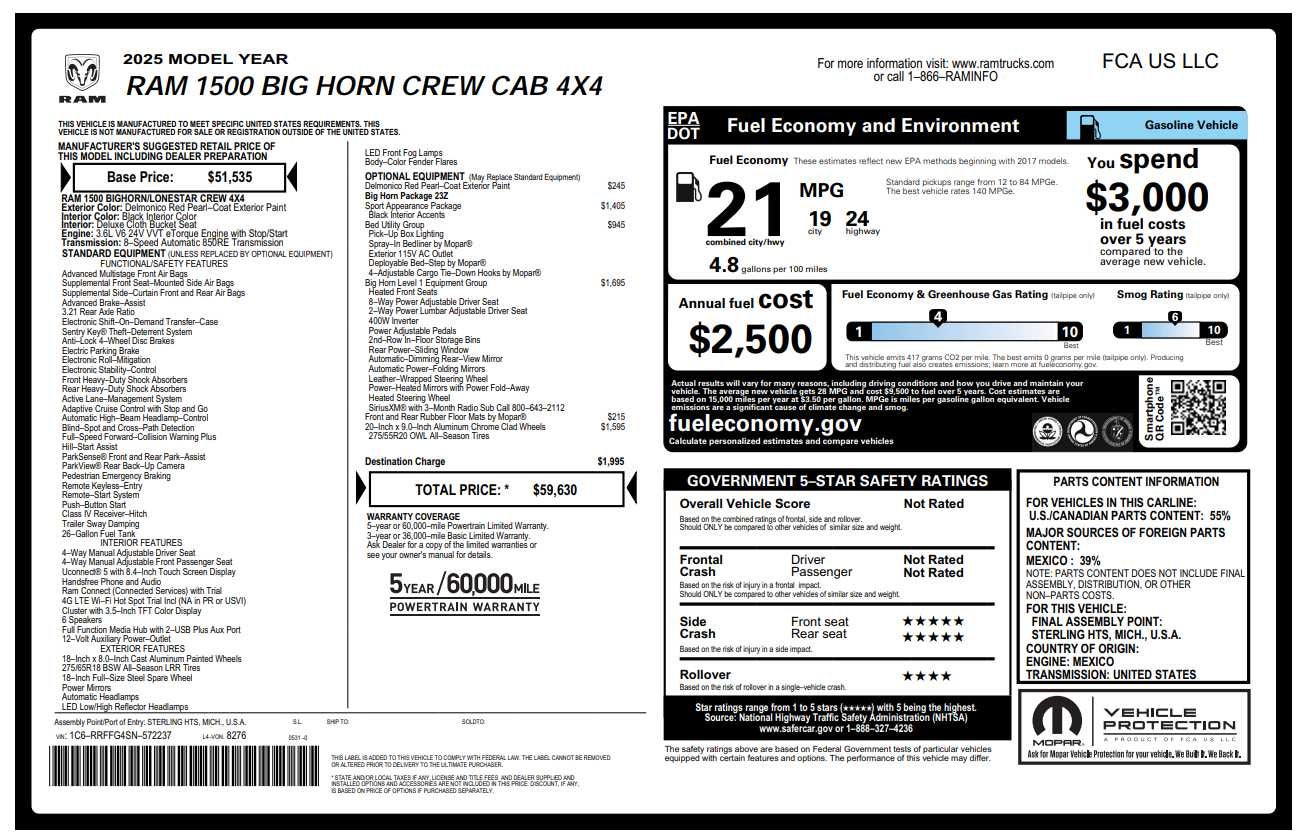 2025 RAM 1500 Big Horn/Lone Star 4x4 Crew Cab 5'7's photo