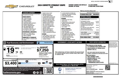 2024 Chevrolet Corvette Stingray 1LT