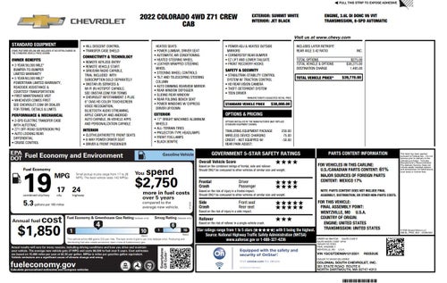 2022 Chevrolet Colorado Z71