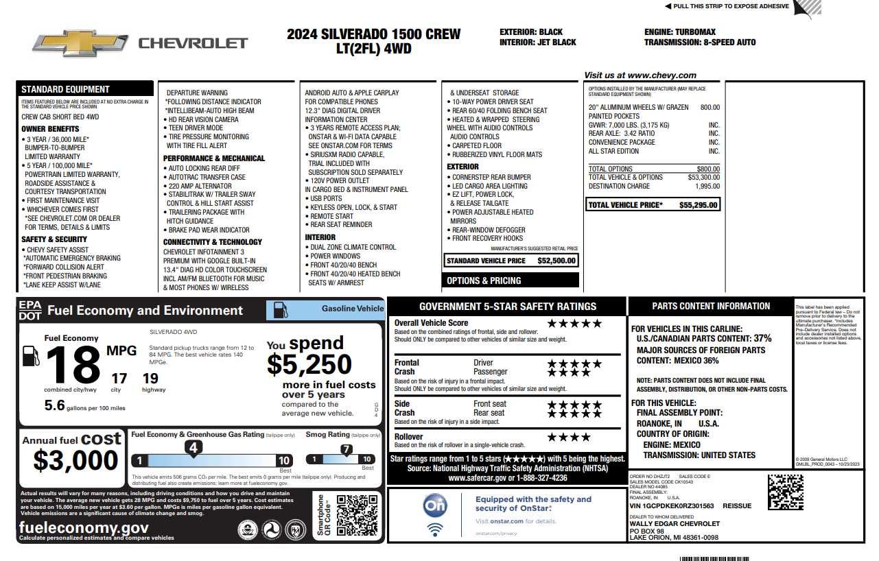 2024 Chevrolet Silverado 1500 LT (2FL)
