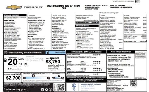 2024 Chevrolet Colorado Z71
