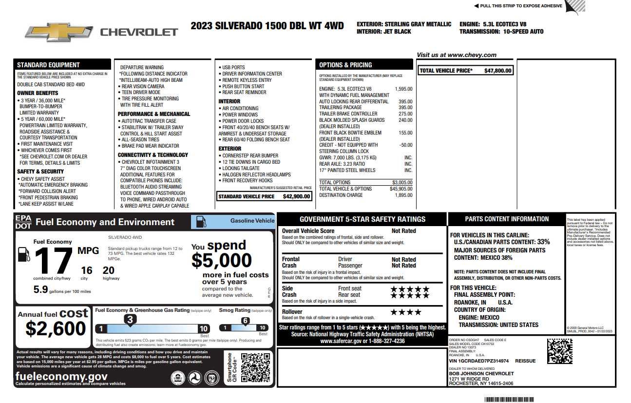 2023 Chevrolet Silverado 1500 WT