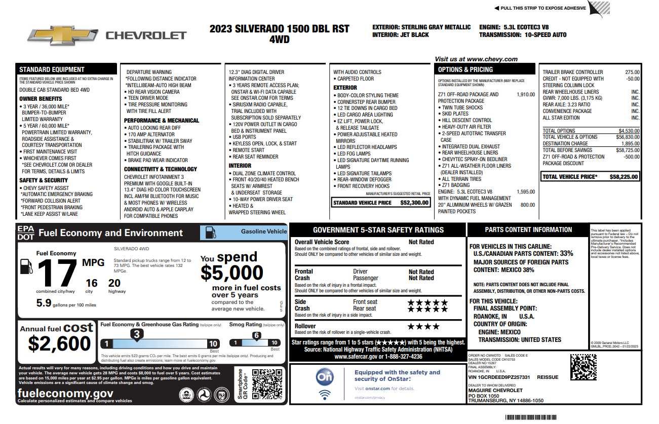2023 Chevrolet Silverado 1500 RST