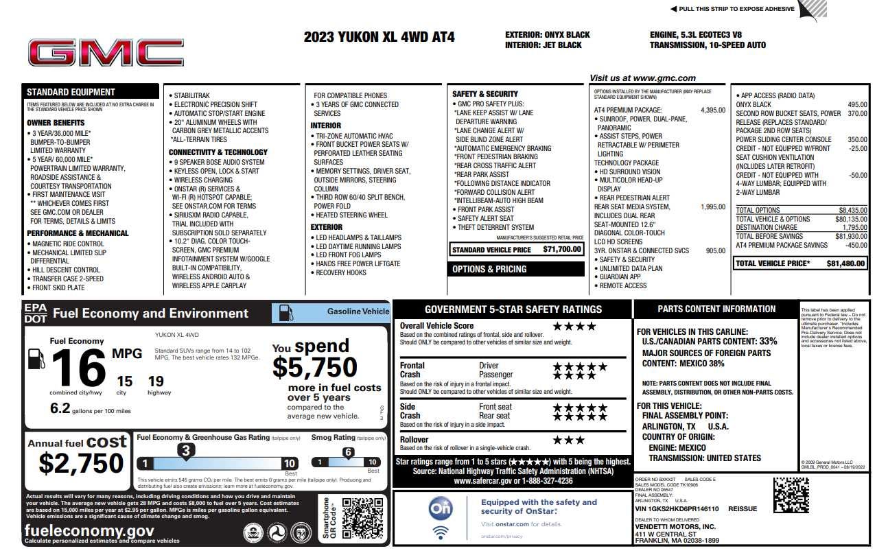 2023 GMC Yukon XL AT4
