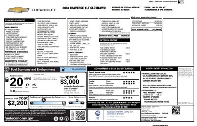 2023 Chevrolet Traverse LT Cloth