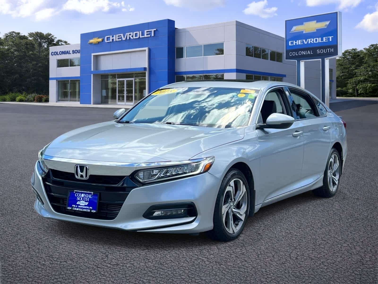 Used 2018 Honda Accord EX-L with VIN 1HGCV1F66JA020850 for sale in Dartmouth, MA