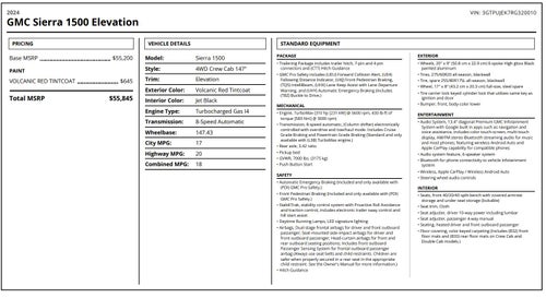 2024 GMC Sierra 1500 Elevation