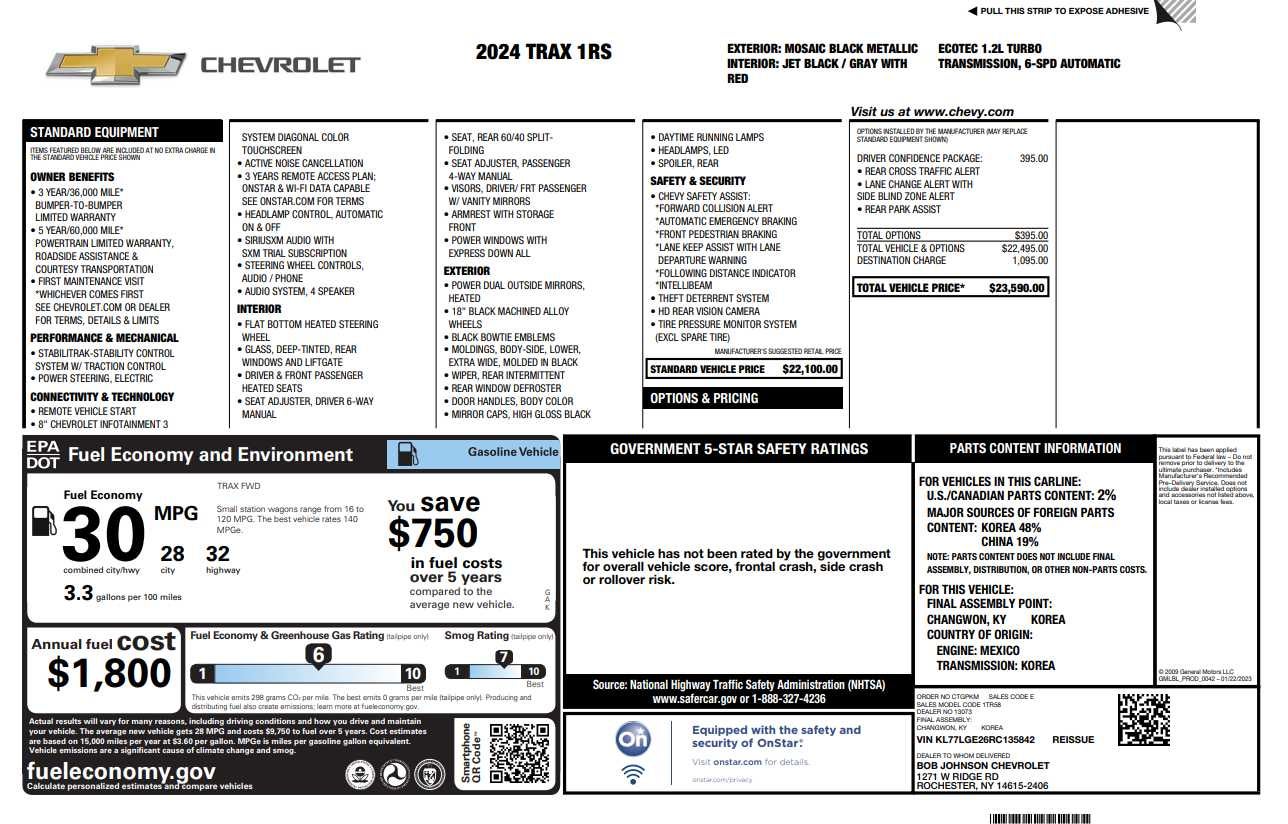 2024 Chevrolet Trax 1RS