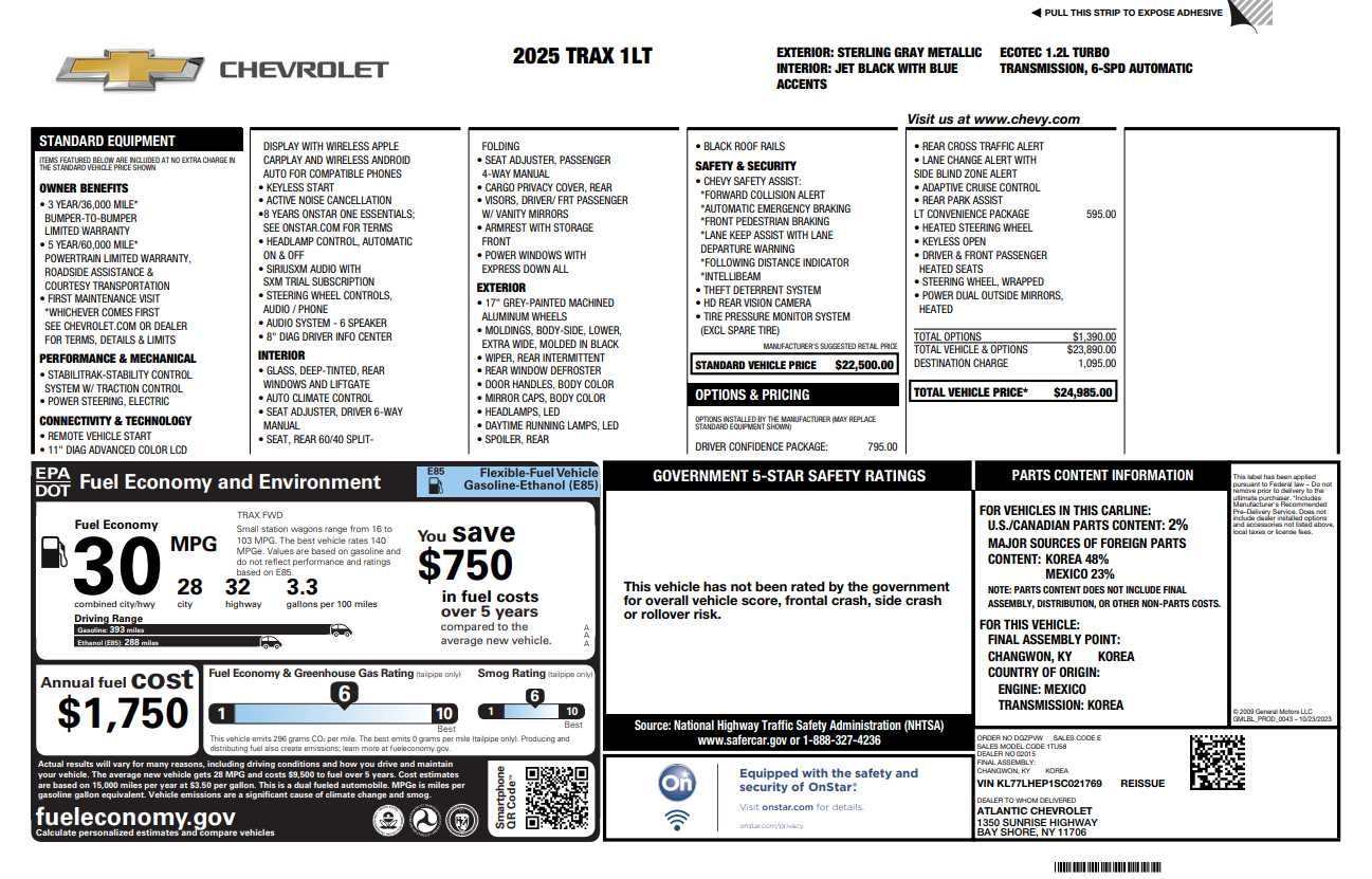 2025 Chevrolet Trax LT