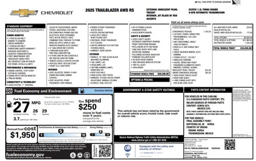 2025 Chevrolet Trailblazer RS
