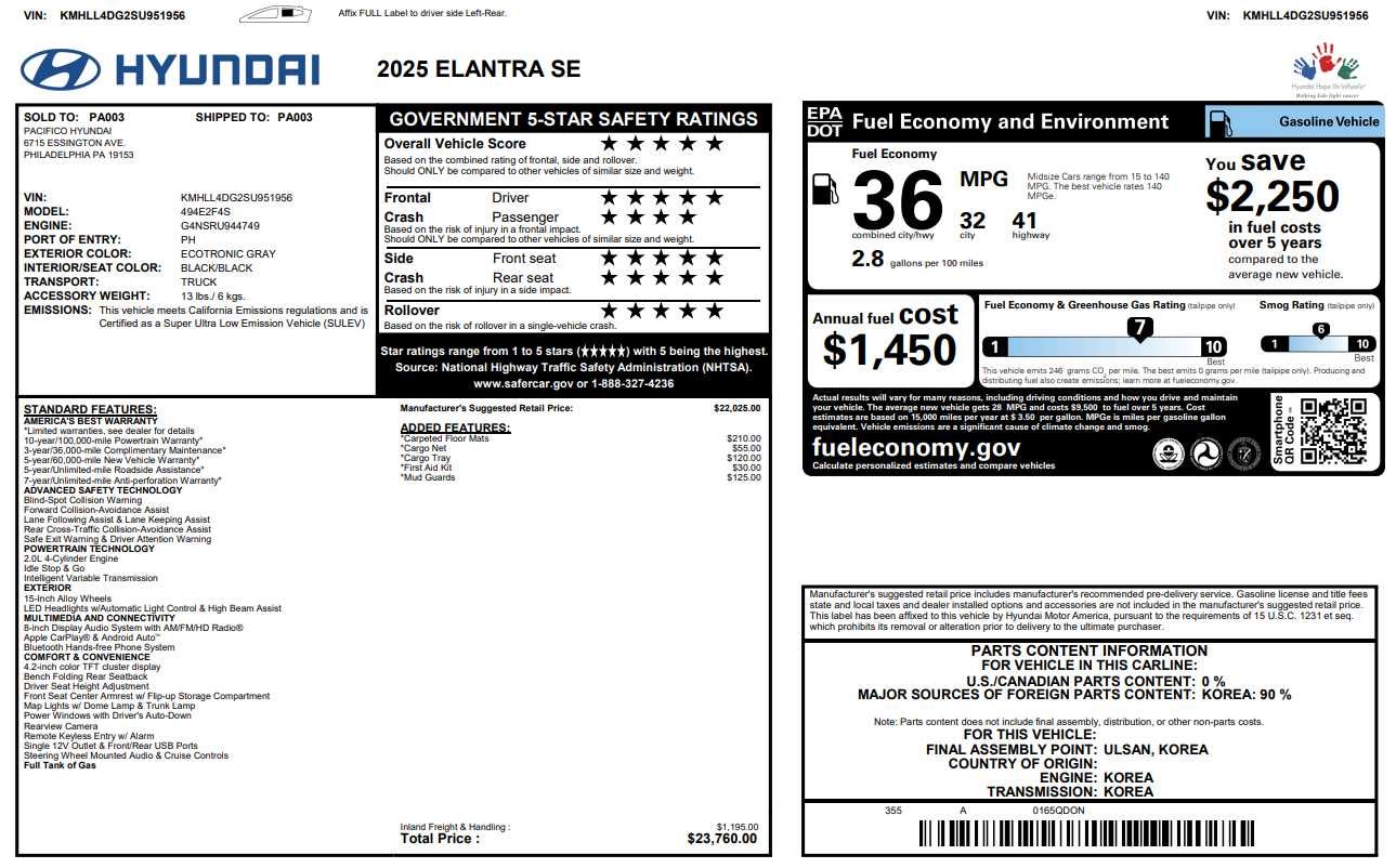 2025 Hyundai Elantra SE