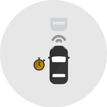 safety following distance indicator icon